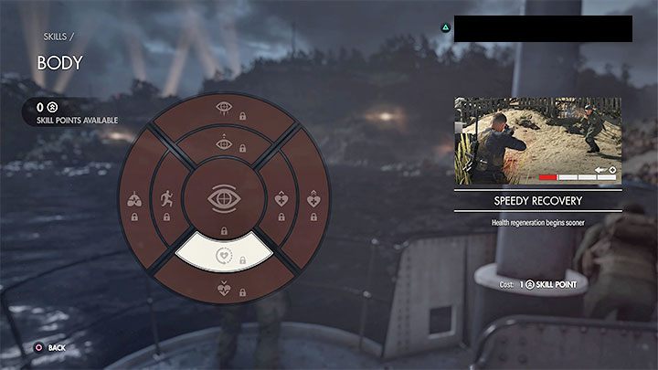 Szybkie zdrowienie (Speedy Recovery) - koszt: 1 punkt umiejętności - Sniper Elite 5: Najlepsze umiejętności - lista - Sniper Elite 5 - poradnik do gry
