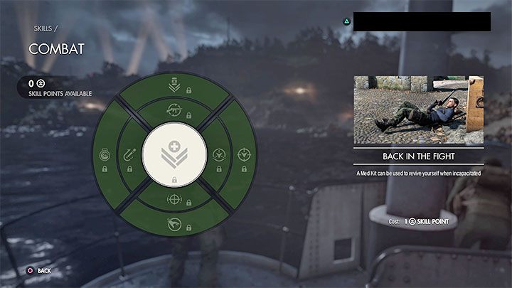 Powrót do walki (Back in the Fight) - koszt: 1 punkt umiejętności - Sniper Elite 5: Najlepsze umiejętności - lista - Sniper Elite 5 - poradnik do gry