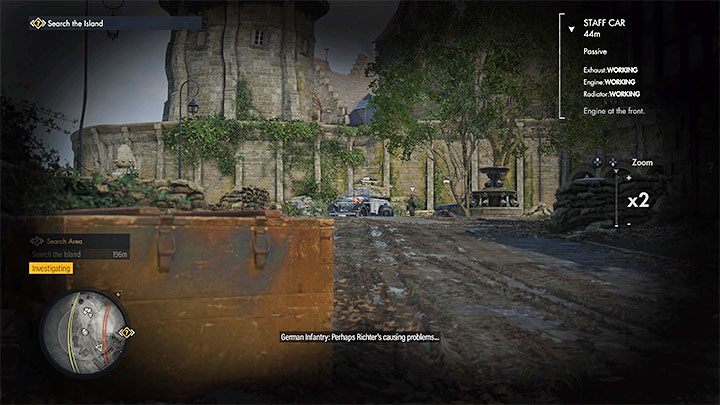 Gra nie pokaże Wam dokładnego znacznika celu misji - Sniper Elite 5: Infiltracja wyspy i ustalenie miejsca spotkania (misja 3) - solucja, opis przejścia - Sniper Elite 5 - poradnik do gry