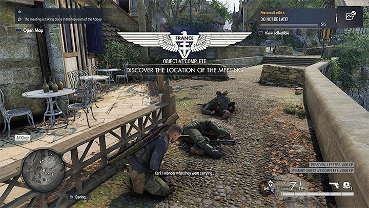 Typ znajdźki: Prywatny list - Sniper Elite 5: Sekrety i znajdźki misji 3 (Akademia szpiegowska) - lista wszystkich - Sniper Elite 5 - poradnik do gry