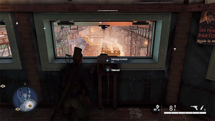 W pomieszczeniu kontrolnym pozbądźcie się strażnika i dokonajcie sabotażu konsoli sterowania - Sniper Elite 5: Poboczne zadania z misji 4 - solucja, opis przejścia - Sniper Elite 5 - poradnik do gry