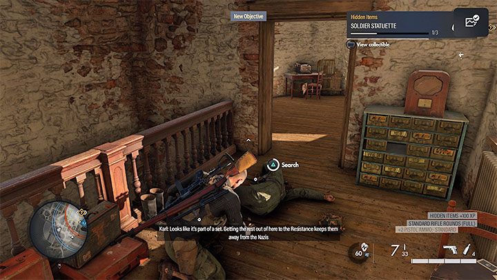 Najlepiej jest zakraść się do środka poruszając się przy ścianach budynków - Sniper Elite 5: Odzyskanie skradzionych antyków (misja 2) - solucja, opis przejścia - Sniper Elite 5 - poradnik do gry