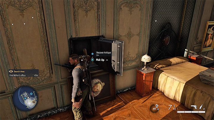 Jako że pozyskaliście kombinację do sejfu (dzięki przeczytaniu dokumentu) możecie go otworzyć bez używania ładunków wybuchowych - Sniper Elite 5: Odzyskanie skradzionych antyków (misja 2) - solucja, opis przejścia - Sniper Elite 5 - poradnik do gry