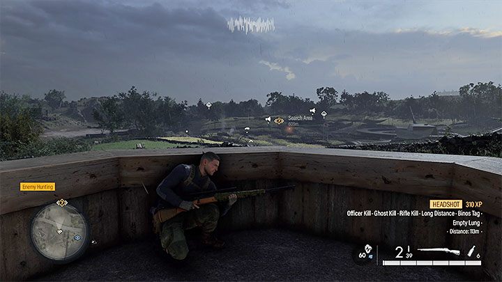 Zadania zniszczenia wrogiego działa nie ma na liście od samego początku misji, ale dowiecie się o nim w trakcie przemierzania mapy - Sniper Elite 5: Zneutralizowanie baterii Mirus (misja 5) - solucja, opis przejścia - Sniper Elite 5 - poradnik do gry