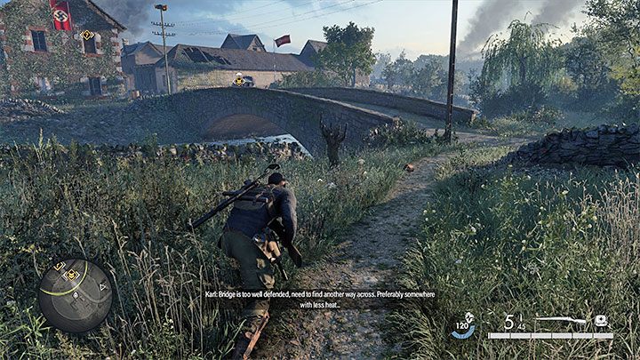 Przejęcie południowego miasteczka to pierwszy obowiązkowy cel misji - Sniper Elite 5: Mapa misji 6 (Liberation) oraz opis lokacji - Sniper Elite 5 - poradnik do gry