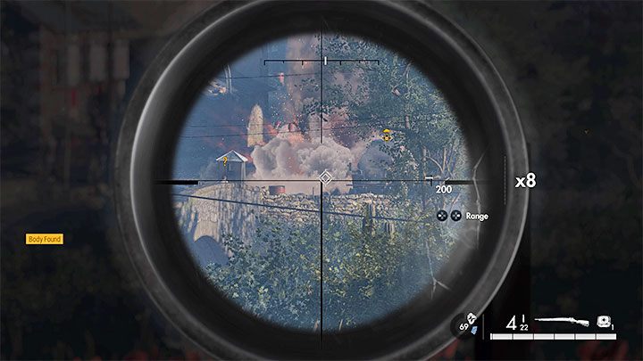 Wóz opancerzony 222 zaparkowany jest przy głównej drodze i powinniście wysadzić go w powietrze, celując w czerwone butle i beczkę obok niego, ale nie będzie to wystarczające do jej zniszczenia - Sniper Elite 5: Wyzwolenie południowego miasteczka (misja 6) - solucja, opis przejścia - Sniper Elite 5 - poradnik do gry