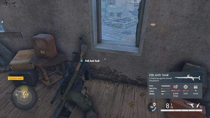 Drugie trafienie Panzerfaustem prawdopodobnie również nie będzie wystarczające do zniszczenia Tygrysa - Sniper Elite 5: Wyzwolenie północnego miasteczka (misja 6) - solucja, opis przejścia - Sniper Elite 5 - poradnik do gry