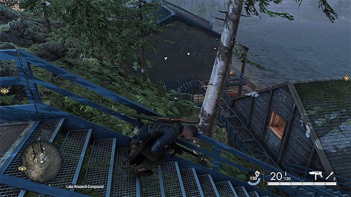 Musicie zainteresować się placówką na brzegu jeziora w zachodniej części mapy - Sniper Elite 5: Sabotolowanie instalacji rakiet V2 (misja 7) - solucja, opis przejścia - Sniper Elite 5 - poradnik do gry