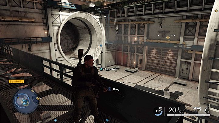 Musicie sfotografować halę do składowania rakiety V2 i możecie tego dokonać także już po zrzuceniu rakiety na Jungersa - Sniper Elite 5: Poboczne zadania w misji 7 - solucja, opis przejścia - Sniper Elite 5 - poradnik do gry