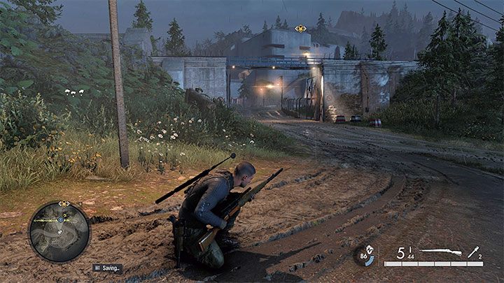 Na mapie są dwa posterunki - południowy (obrazek 1) oraz wschodni (obrazek 2) - Sniper Elite 5: Mapa misji 7 (Tajne bronie) oraz opis lokacji - Sniper Elite 5 - poradnik do gry