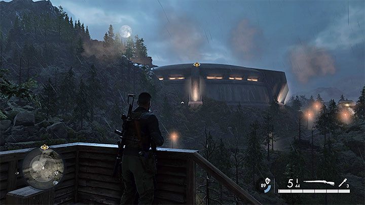 To najważniejszy budynek tej misji - Sniper Elite 5: Mapa misji 7 (Tajne bronie) oraz opis lokacji - Sniper Elite 5 - poradnik do gry