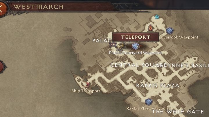 Teraz wystarczy otworzyć mapę świata i wybrać dowolny punkt nawigacyjny, po czym potwierdzić podróż do niego - Diablo Immortal: Portal do miasta - jak otworzyć? - Diablo Immortal - poradnik do gry
