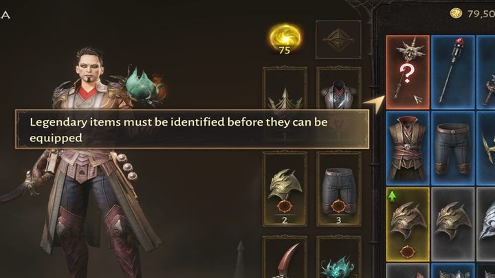 Identyfikacja ma za zadanie ujawnić własności przedmiotów nieznanych - posiadających znak zapytania, gdy oglądacie je w ekwipunku - Diablo Immortal: Przedmioty - jak identyfikować? - Diablo Immortal - poradnik do gry