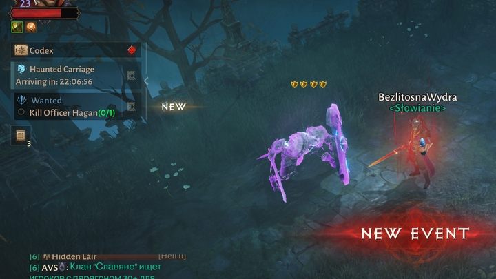 Pojawia się co około 10 minut w Posiadłości Popielnych, niedaleko punktu nawigacyjnego w ramach wydarzenia - Diablo Immortal: Cmentarz Popielnych (Ashwold Cemetery)- mapa lokacji - Diablo Immortal - poradnik do gry