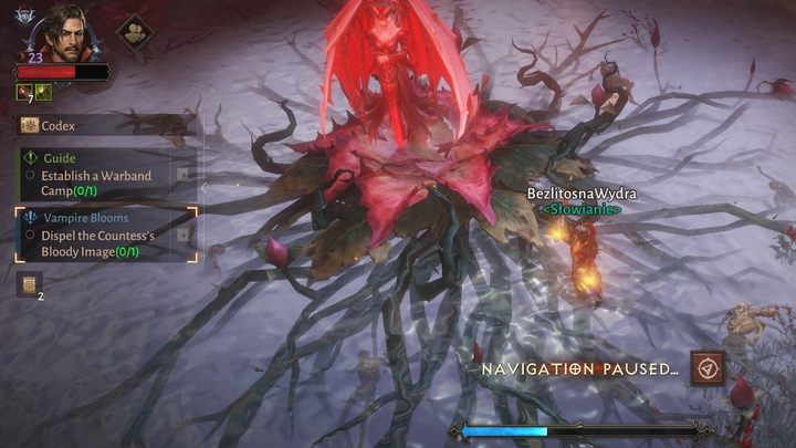 W obszarze Cuchnące bagno (Fetid Swamp) znajdziecie czerwony kwiat - Diablo Immortal: Mroczna Knieja (Dark Wood) - mapa lokacji - Diablo Immortal - poradnik do gry