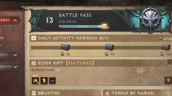 Nagrody za aktywność to najwyższa forma nagród - pozwalają bowiem zdobyć Platynę - Diablo Immortal: Dzienna rutyna (Daily Routine) - Diablo Immortal - poradnik do gry