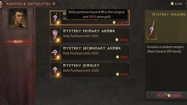 W Zachodniej marchii znajdziecie sklep Rarytasy i antyki - Diablo Immortal: Hazard (Gambling) - Diablo Immortal - poradnik do gry