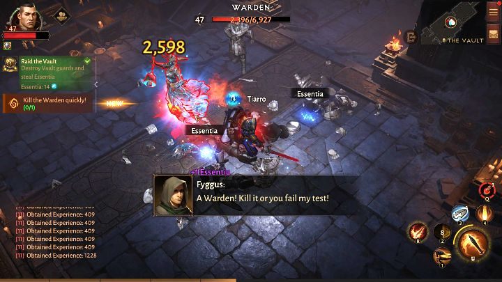 Gdy na mapie pojawi się Nadzorca (Warden), będziecie musieli go wyeliminować, zanim uda mu się wszcząć alarm - Diablo Immortal: Loteria cieni (Shadow Lottery) - zasady, jak wygrać - Diablo Immortal - poradnik do gry