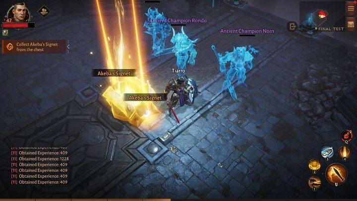Pokonanie czempionów nagradzane jest dwoma Sygnetam Akeby (Akebas Signet) - Diablo Immortal: Loteria cieni (Shadow Lottery) - zasady, jak wygrać - Diablo Immortal - poradnik do gry