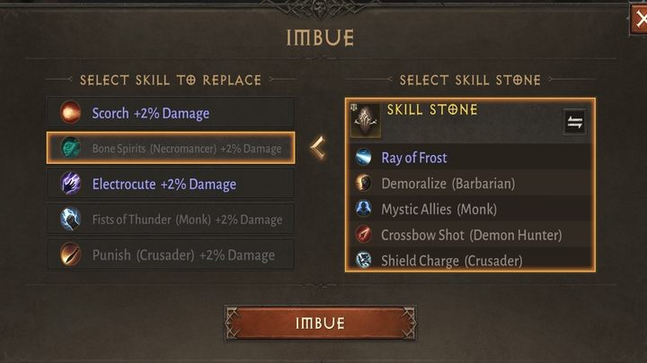 Kolejnym etapem modyfikacji kamienia, jest Nasycanie - Diablo Immortal: Talizmany (Charms) - Diablo Immortal - poradnik do gry