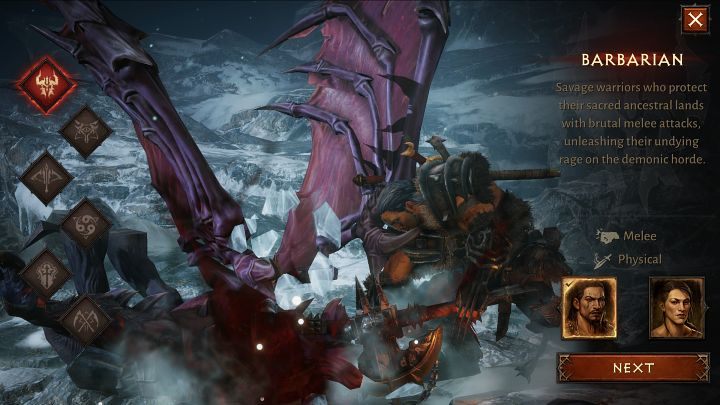 W Diablo Immortal dostępnych jest 6 różnych klas postaci: Barbarzyńcy, Czarownicy, Mnisi, Krzyżowcy, Łowcy Demonów oraz Nekromanci - Diablo Immortal: Porady na start - Diablo Immortal - poradnik do gry