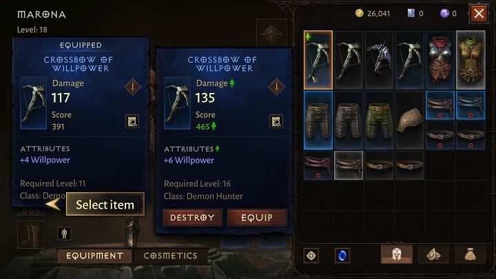 Jest to szczególnie istotne na początku rozgrywki, gdy często znajdujecie nowe elementy pancerza lub broń - Diablo Immortal: Porady na start - Diablo Immortal - poradnik do gry