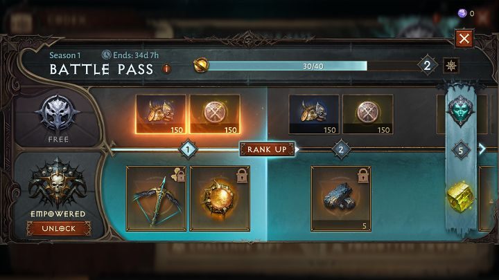 Karnet Bojowy (Battle Pass) w grze Diablo Immortal dzieli się na sekcję darmową i płatną - Diablo Immortal: Porady na start - Diablo Immortal - poradnik do gry