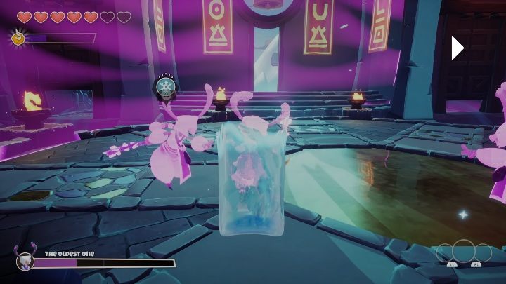 Tej umiejętności będziecie używać do zamrażania zbiorników wodnych oraz przeciwników - Kangurek Kao: Umiejętności specjalne - sposób używania - Kangurek Kao - poradnik do gry