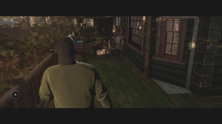 Do budynku obozowego musicie wejść oknem po lewej stronie tarasu - The Quarry: Rozdział 1 - solucja, opis przejścia - The Quarry - poradnik do gry