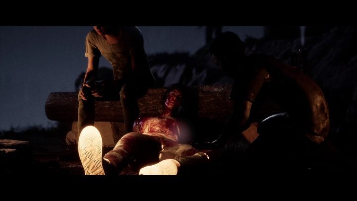 Ryan dotrze z rannym Nickiem do obozu - The Quarry: Rozdział 4 - solucja, opis przejścia - The Quarry - poradnik do gry