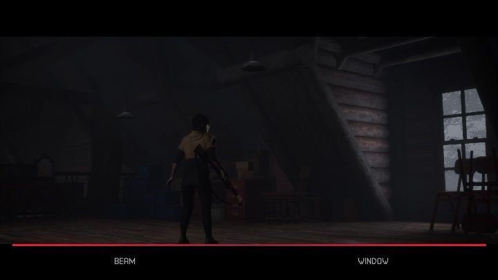 W trakcie ucieczki przed wilkołakiem Kaitlyn może wybrać drogę przez okno bądź poręcz - The Quarry: Kaitlyn - lista możliwych śmierci i wybory - The Quarry - poradnik do gry