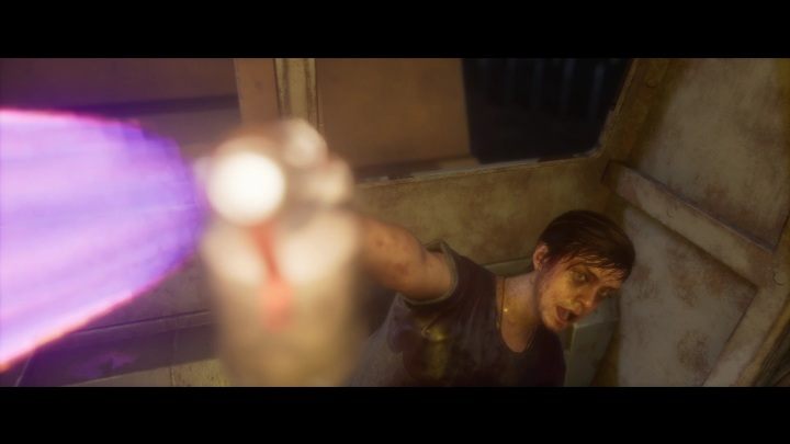 Dylan może zginąć na złomowisku, jeśli w trakcie pomagania Kaitlyn nie wykona poprawnie QTE, nie da rady uciec przed wilkołakiem, a ten pozbawi go głowy - The Quarry: Dylan - lista możliwych śmierci i wybory - The Quarry - poradnik do gry