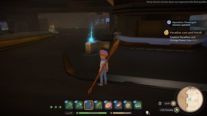 Z kolei na środku pokoju znajdziecie pierwszą część Blue Mall Key - My Time at Sandrock: Paradise Lost and Found - solucja, opis przejścia - My Time at Sandrock - poradnik do gry