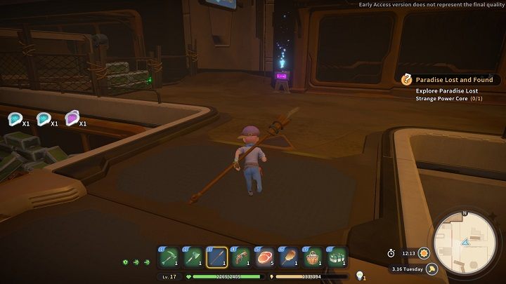 Użyjcie go na czytniku powyżej, by otworzyć drzwi - My Time at Sandrock: Paradise Lost and Found - solucja, opis przejścia - My Time at Sandrock - poradnik do gry