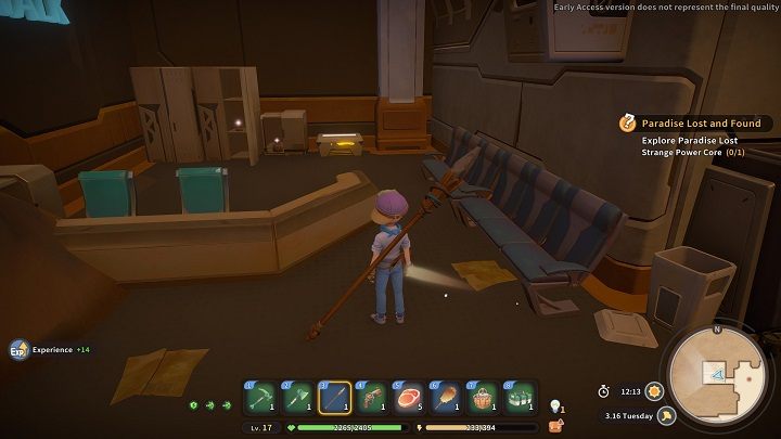 Za nimi stoi skrzynia z 5 sztukami Data Discs - My Time at Sandrock: Paradise Lost and Found - solucja, opis przejścia - My Time at Sandrock - poradnik do gry