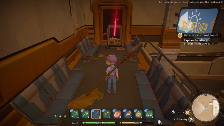 Z kolei po prawej stronie jest Red Mall Key - My Time at Sandrock: Paradise Lost and Found - solucja, opis przejścia - My Time at Sandrock - poradnik do gry