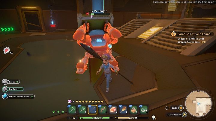 Pokonajcie Haulera i włóżcie Red Mall Key do czytnika - My Time at Sandrock: Paradise Lost and Found - solucja, opis przejścia - My Time at Sandrock - poradnik do gry