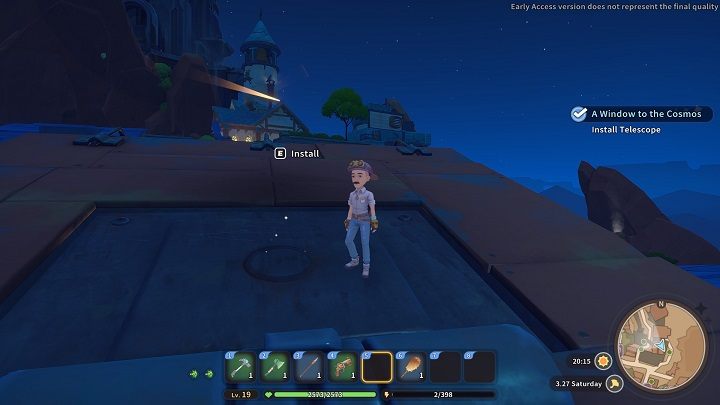 Czas umieścić teleskop w odpowiednim miejscu - My Time at Sandrock: A Window to the Cosmos - solucja, opis przejścia - My Time at Sandrock - poradnik do gry