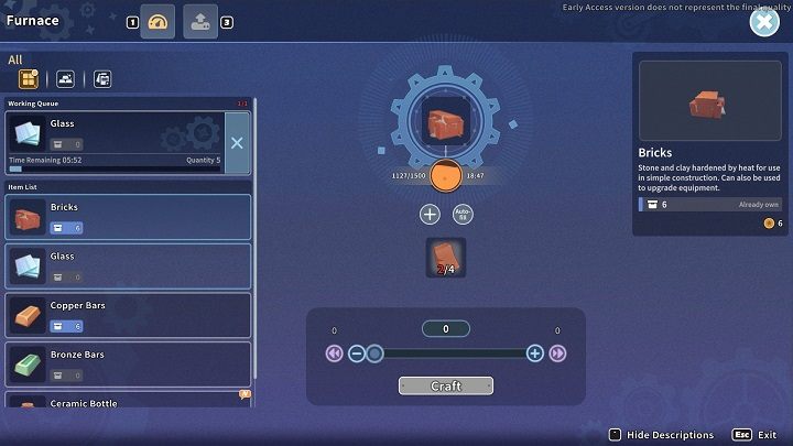 Do ukończenia Crane Lift potrzebujecie 8 sztuk Bricks - My Time at Sandrock: Picking Up the Slack - solucja, opis przejścia - My Time at Sandrock - poradnik do gry