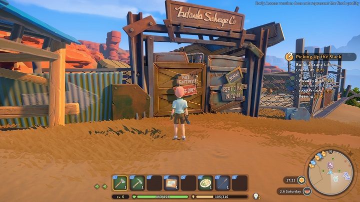 Aktualnie jedyną możliwością na pozyskanie Cooper Stick jest przerobienie Cooper Scraps w maszynie Recycler - My Time at Sandrock: Picking Up the Slack - solucja, opis przejścia - My Time at Sandrock - poradnik do gry