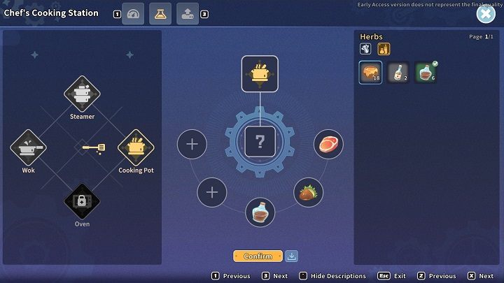 W drugiej zakładce będziecie mogli odkrywać receptury samodzielnie - My Time at Sandrock: Cooking - My Time at Sandrock - poradnik do gry