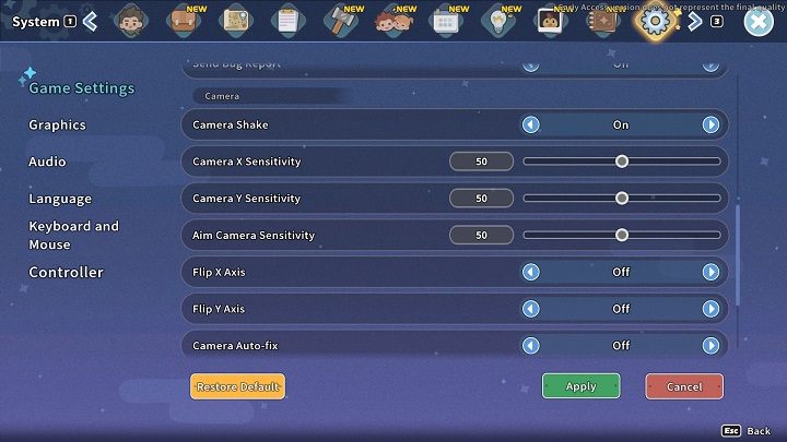 My Time at Sandrock nie oferuje osobnej zakładki poświęconej ułatwieniom dostępu dla osób z niepełnosprawnościami - My Time at Sandrock: Ułatwienia dostępu - My Time at Sandrock - poradnik do gry