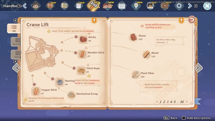 Może się zdarzyć, że konstrukcja niektórych urządzeń będzie wydawać się niejasna - My Time at Sandrock: Porady na start - My Time at Sandrock - poradnik do gry