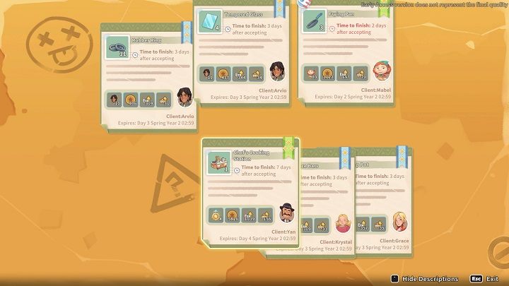 Zadania typu Commissions są niezwykle istotne w My Time at Sandrock - My Time at Sandrock: Porady na start - My Time at Sandrock - poradnik do gry