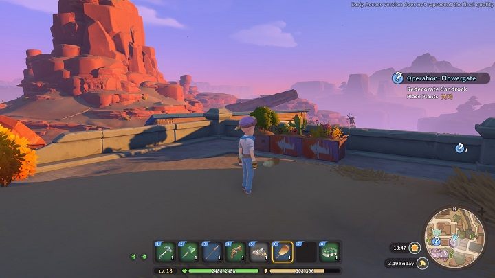 Czwarty zestaw roślin posadzicie w donicy przed Temple - My Time at Sandrock: Operation Flowergate - solucja, opis przejścia - My Time at Sandrock - poradnik do gry