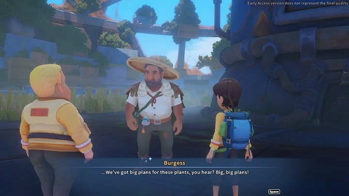 Teraz wystarczy wrócić do Moisture Farm w północnej części mapy i poinformować Zakea o wykonanych pracach - My Time at Sandrock: Operation Flowergate - solucja, opis przejścia - My Time at Sandrock - poradnik do gry