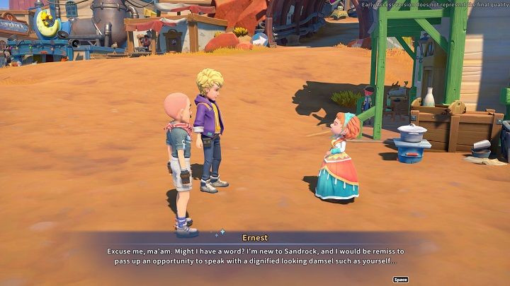 Zadanie dostępne jest następnego dnia po wykonaniu misji głównej Cover My Glass - My Time at Sandrock: Person of Interest - solucja, opis przejścia - My Time at Sandrock - poradnik do gry