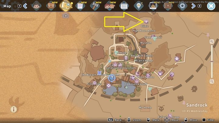 Otrzymaną paczkę musicie dostarczyć do Fanga, który rezyduje w swojej klinice - My Time at Sandrock: Delivery Trainee - solucja, opis przejścia - My Time at Sandrock - poradnik do gry