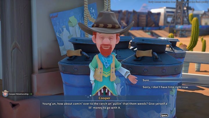 Gdy już zbierzecie rośliny, wróćcie do Coopera i zameldujcie o wykonaniu misji - My Time at Sandrock: Ranch Part-time Work - solucja, opis przejścia - My Time at Sandrock - poradnik do gry