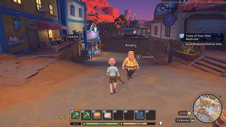 Zadanie uruchomi się automatycznie następnego dnia po wykonaniu misji głównej Becoming Official - My Time at Sandrock: The Gift of Water - solucja, opis przejścia - My Time at Sandrock - poradnik do gry